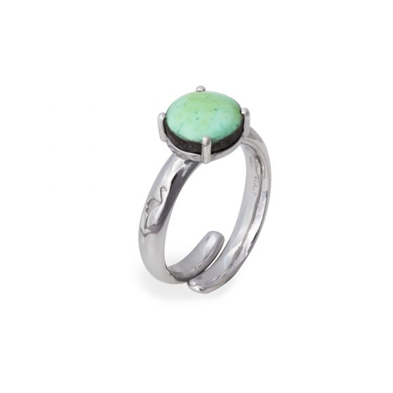 Anello una pietra light mint