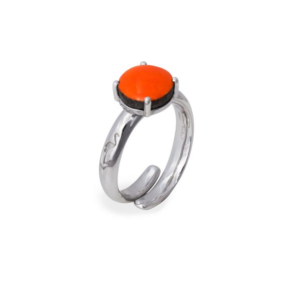 Ring one stone orange