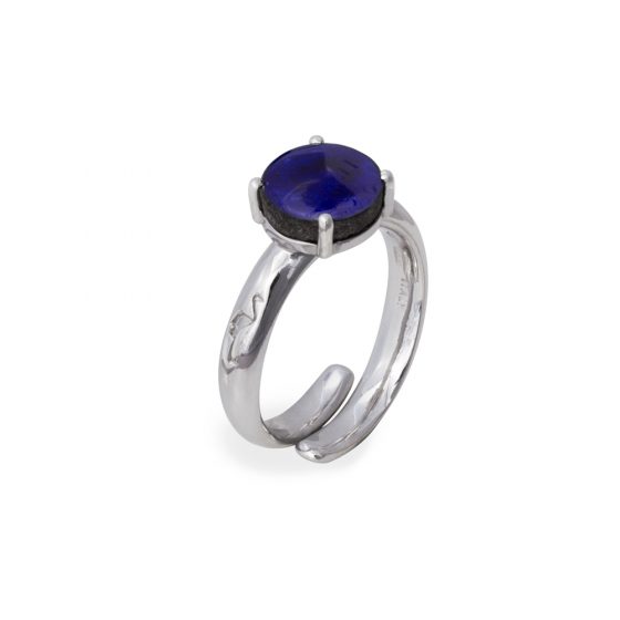 Anello una pietra blu