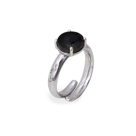 Anello una pietra nero