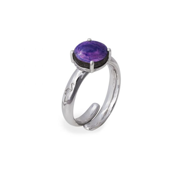 Anello una pietra viola