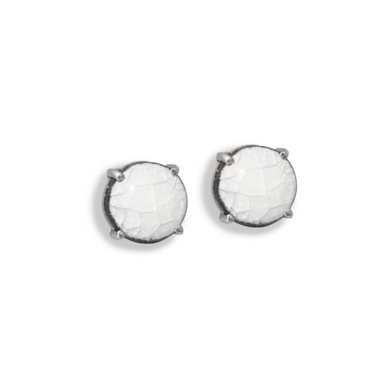 Orecchini bottone una pietra cool mint