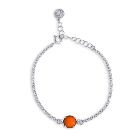 Bracciale una pietra arancione