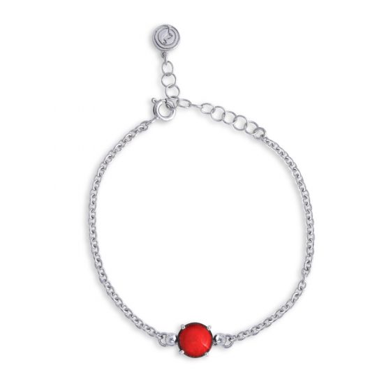Bracciale una pietra rosso